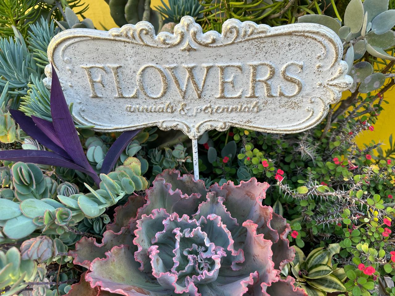 Estaca Decorativa Flowers para Jardim