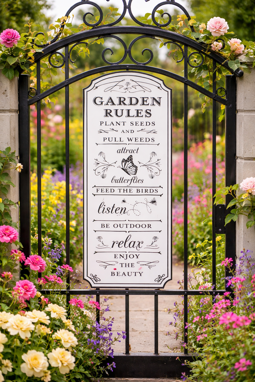 Placa Decorativa Borboleta