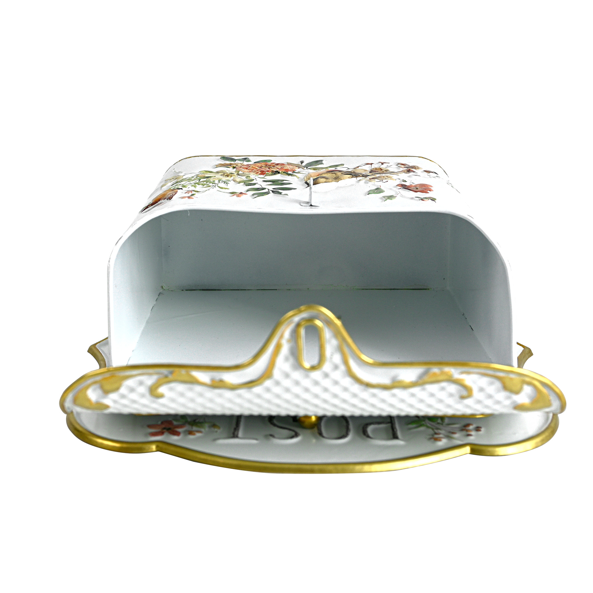 Caixa de Correio Pássaro Vintage Floral