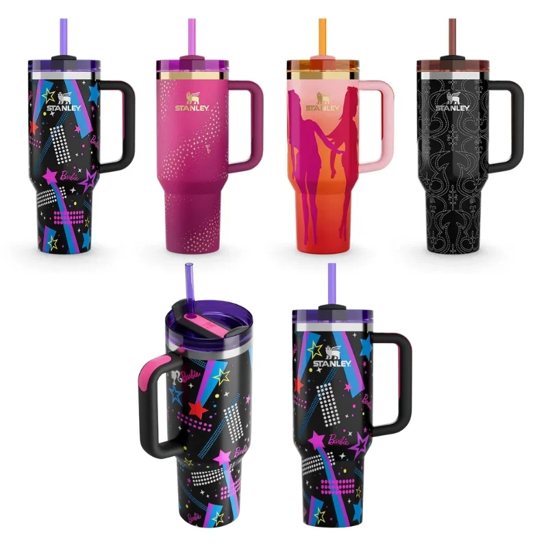 Star Stylish Stanley Barbie Tumbler | H2.0 Tumbler 1.18L Limited Edition Double Wall Vacuum Insulated
