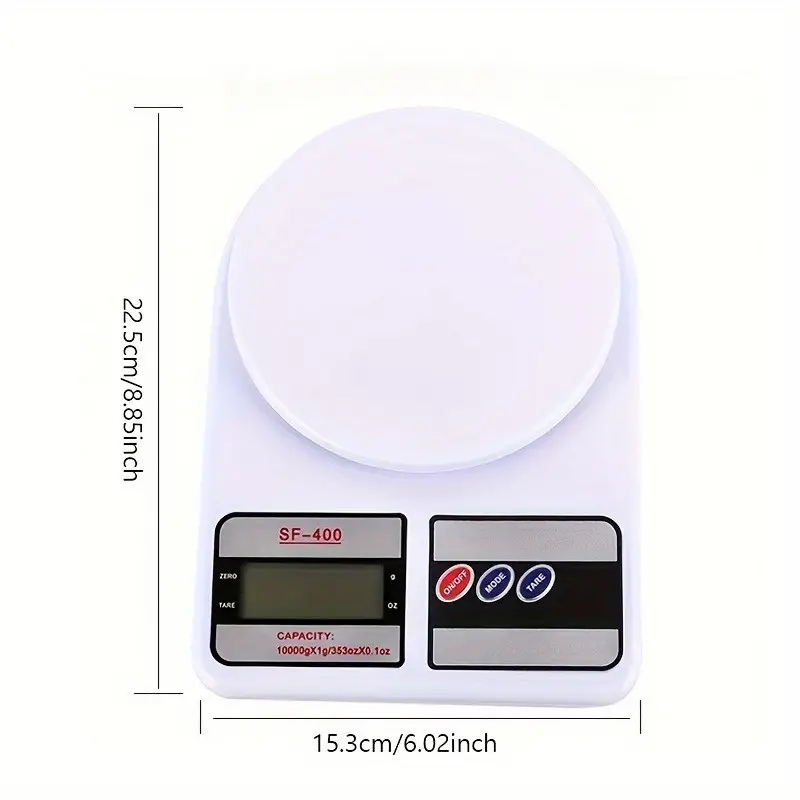 Digital Kitchen Weighing Scale | 10kg Capacity | High-Precision LCD with Tare Function