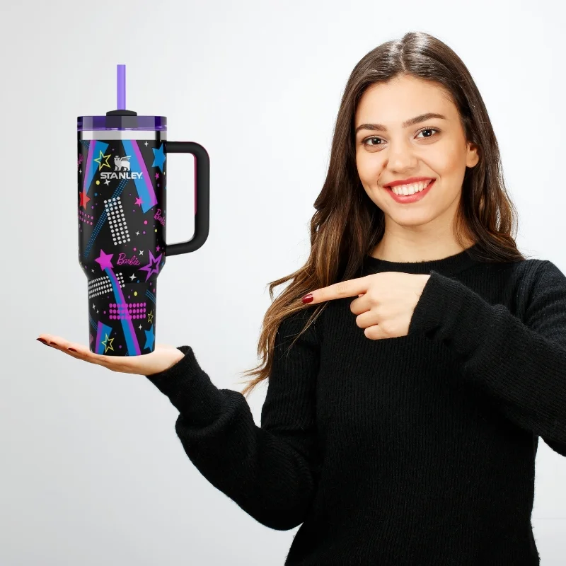 Star Stylish Stanley Barbie Tumbler | H2.0 Tumbler 1.18L Limited Edition Double Wall Vacuum Insulated