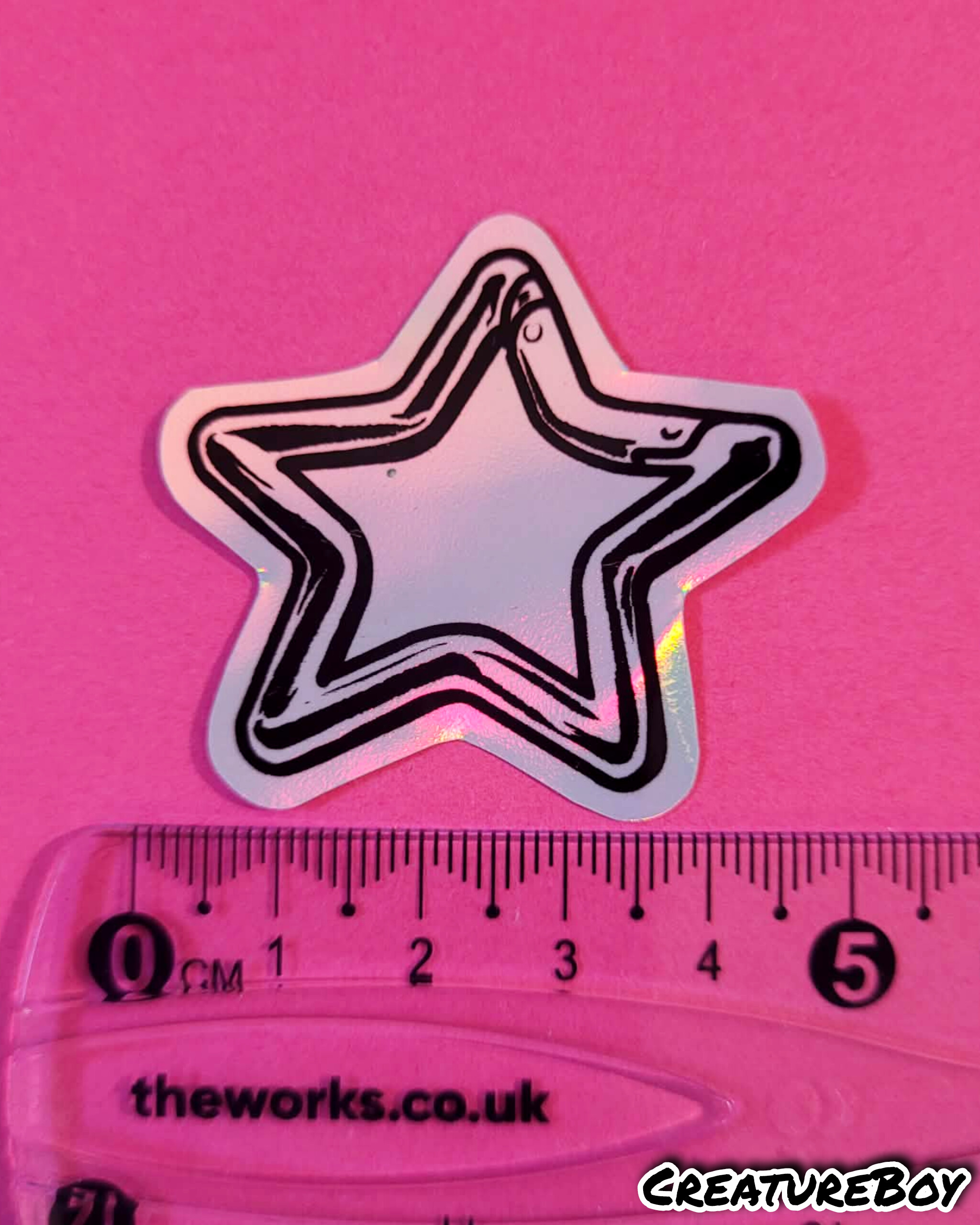 Star Carabiner - Holographic Sticker