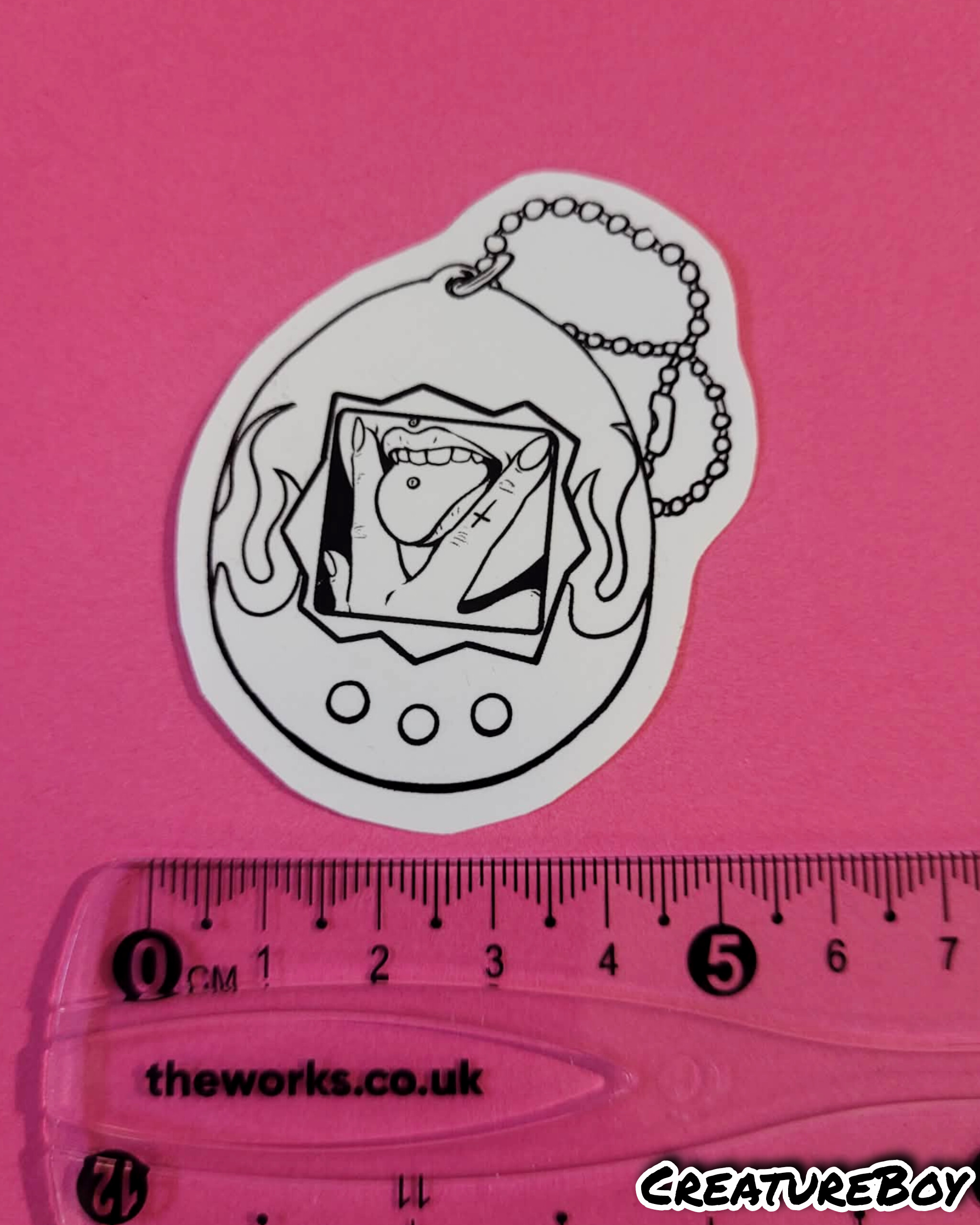 Flirty-Gotchi - Sticker