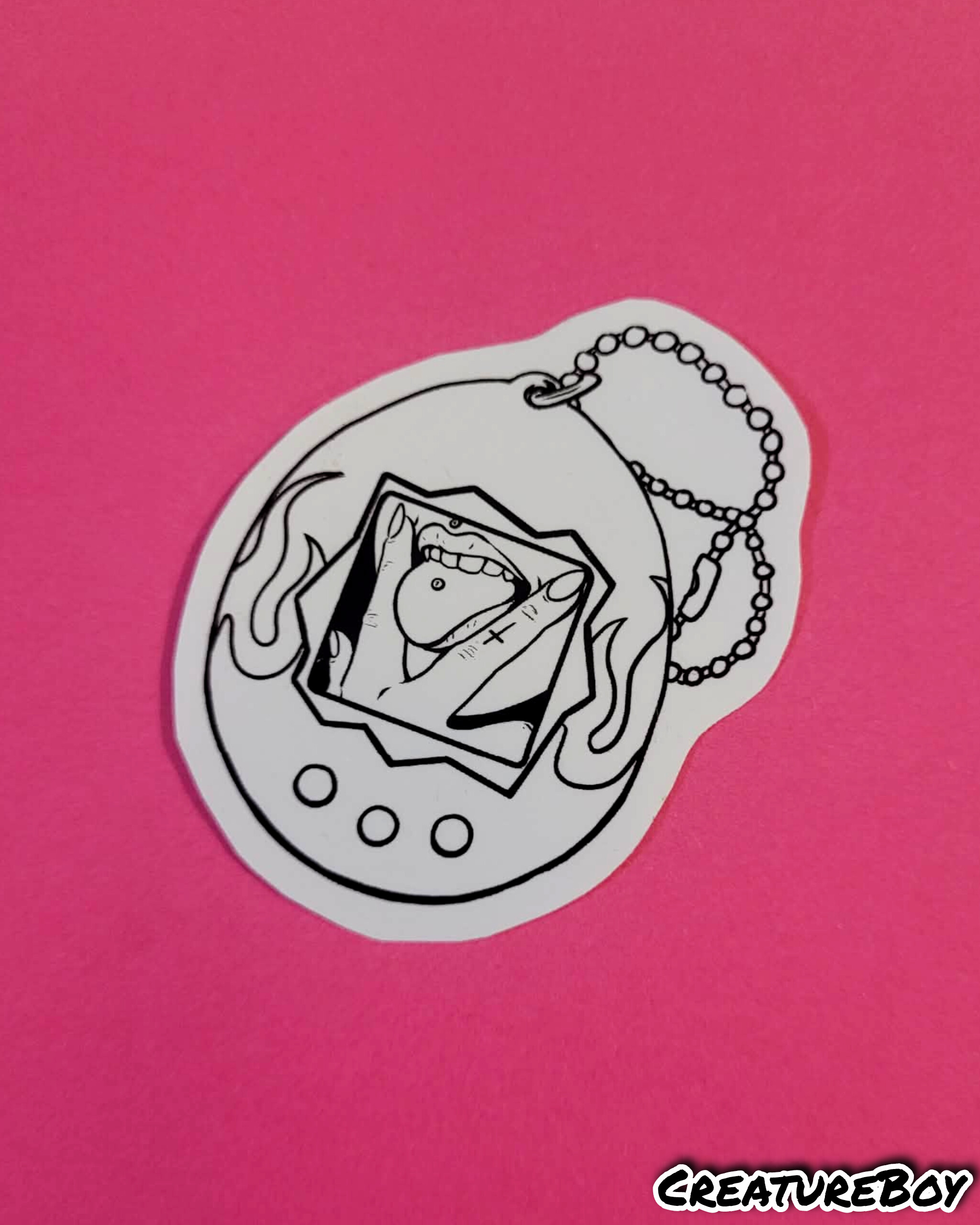 Flirty-Gotchi - Sticker