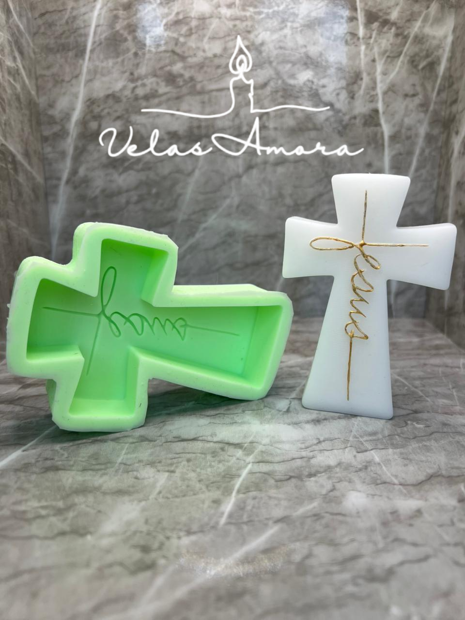 Molde de silicona con letras Jesús