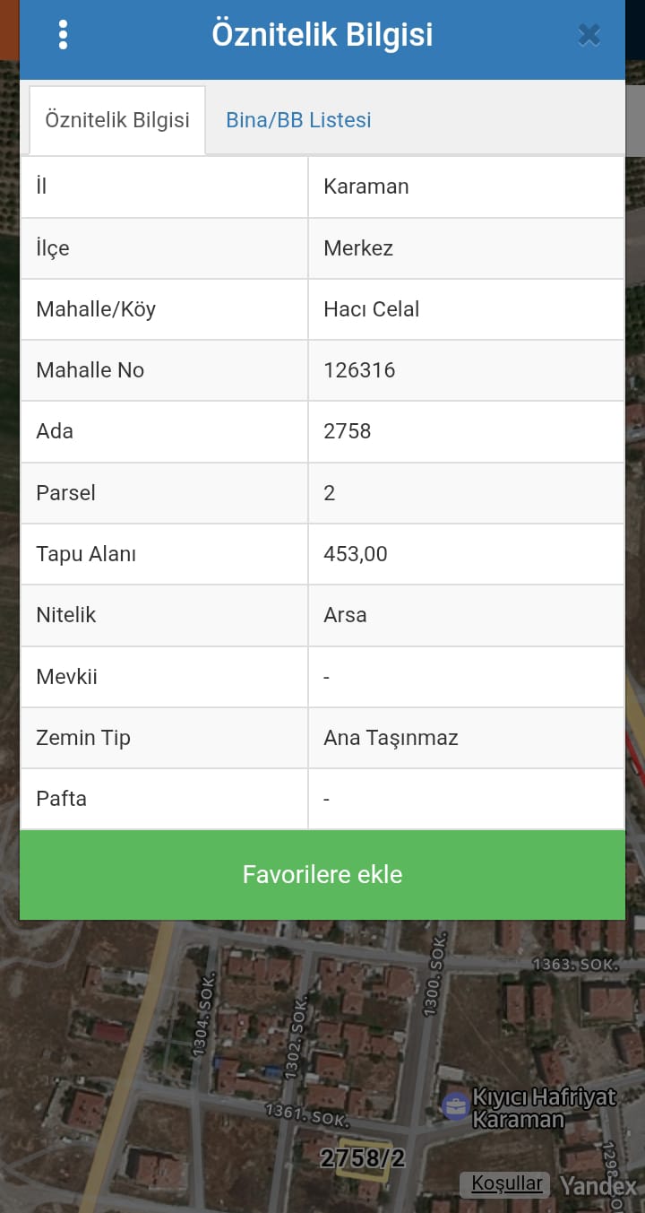 HACICELAL MAHALLESİ 453 M2 ARSA