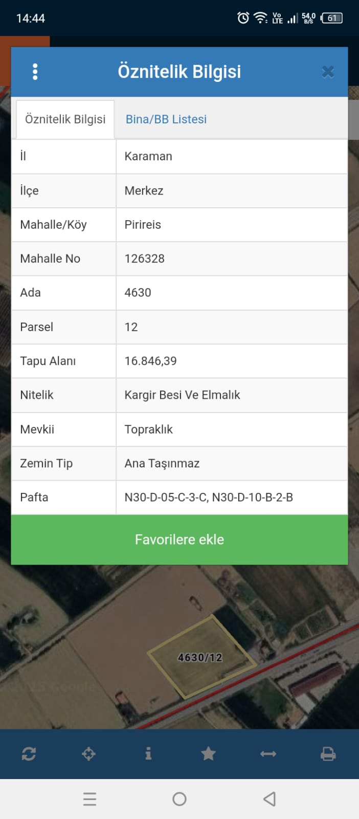 PİRİREİS MAHALLESİNDE 16,846 M2  SATILIK SANAYİ ARSASI