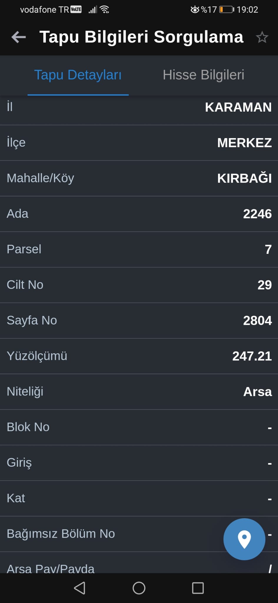 ŞEYH EDEBALİ MAHALLESİNDE 247 M2 ARSA