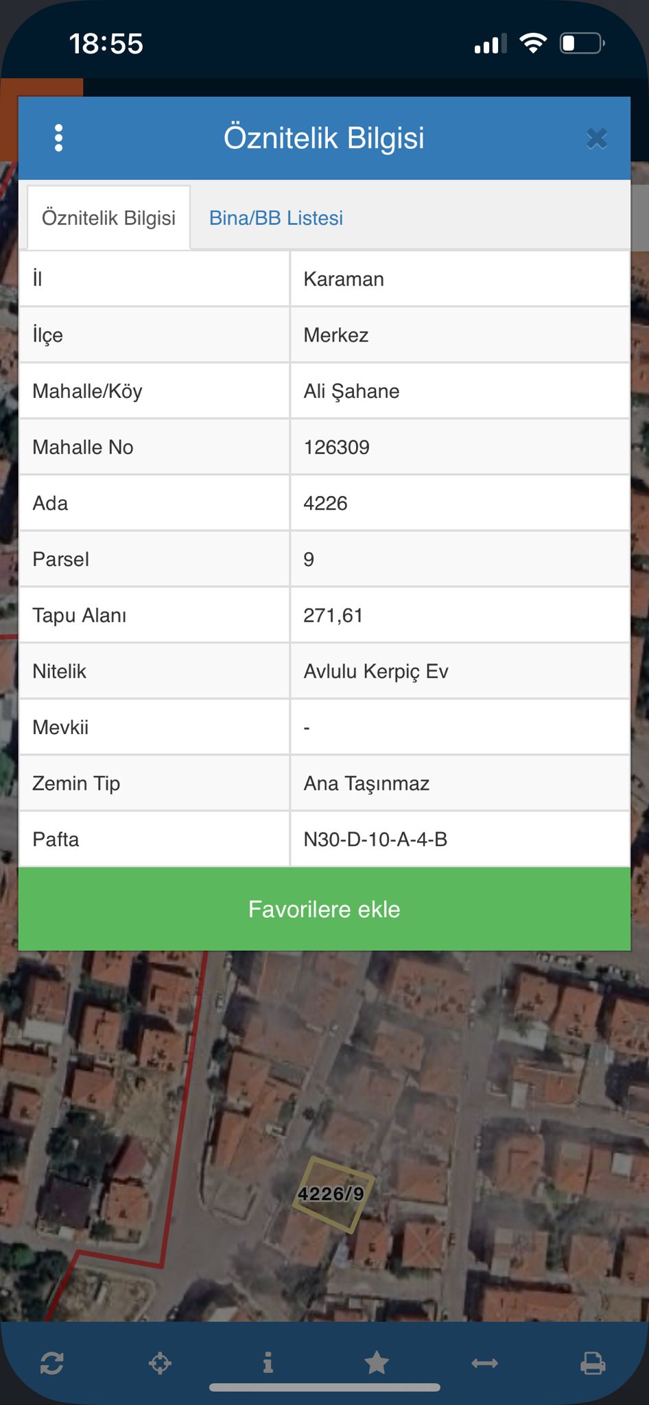 ALİŞAHANE MAHALLESI  271M2 ARSA 