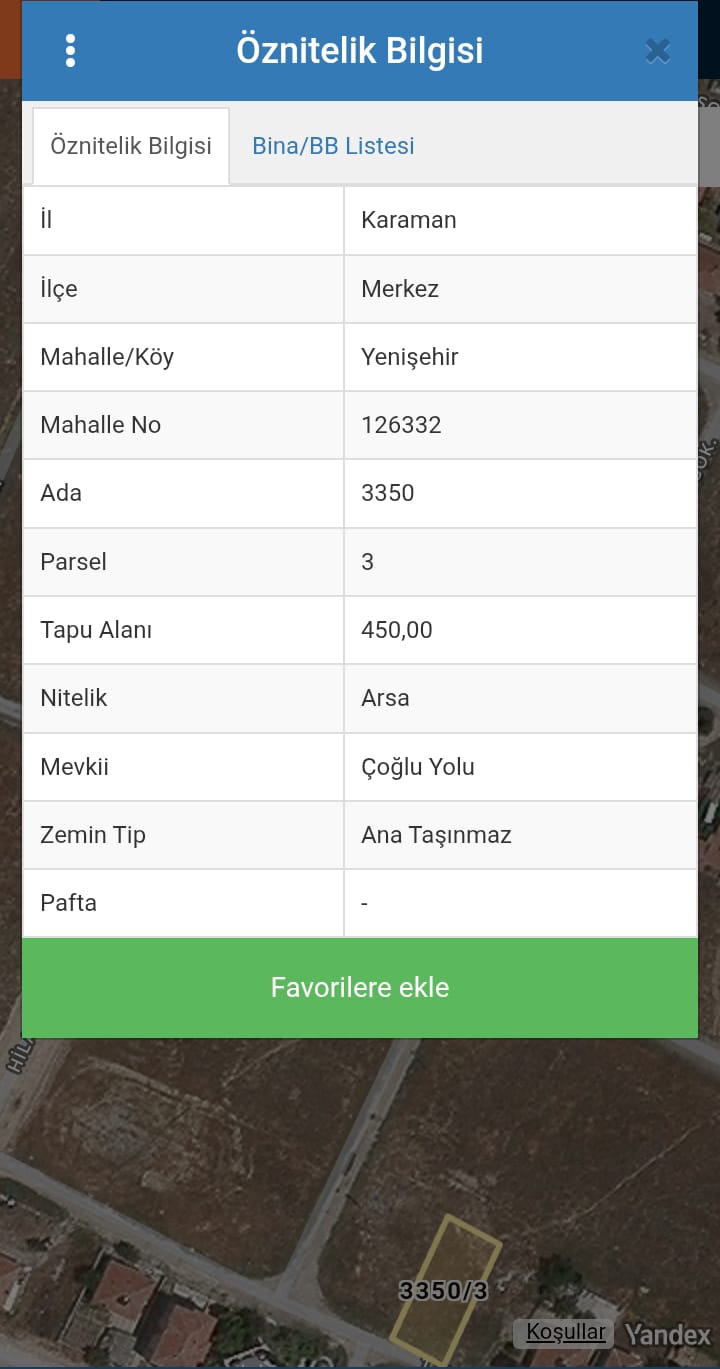 YENİŞEHİR MAHALLESİ 900 M2 ARSA İMARLI KONUT ARSASI
