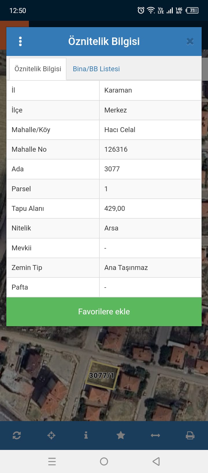 SÜMER MAHALLESİ  429 M2 ARSA