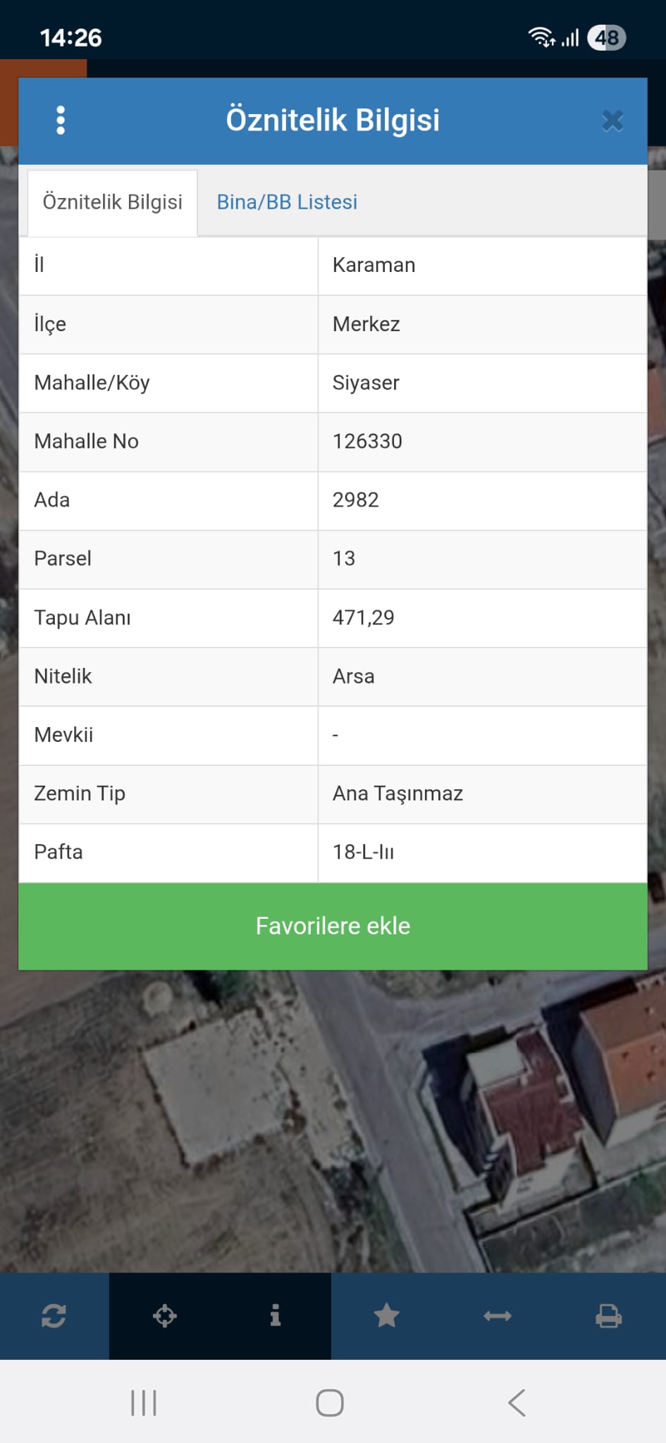 SİYAHSER MAHALLESİNDE SATILIK  471M2  ARSA