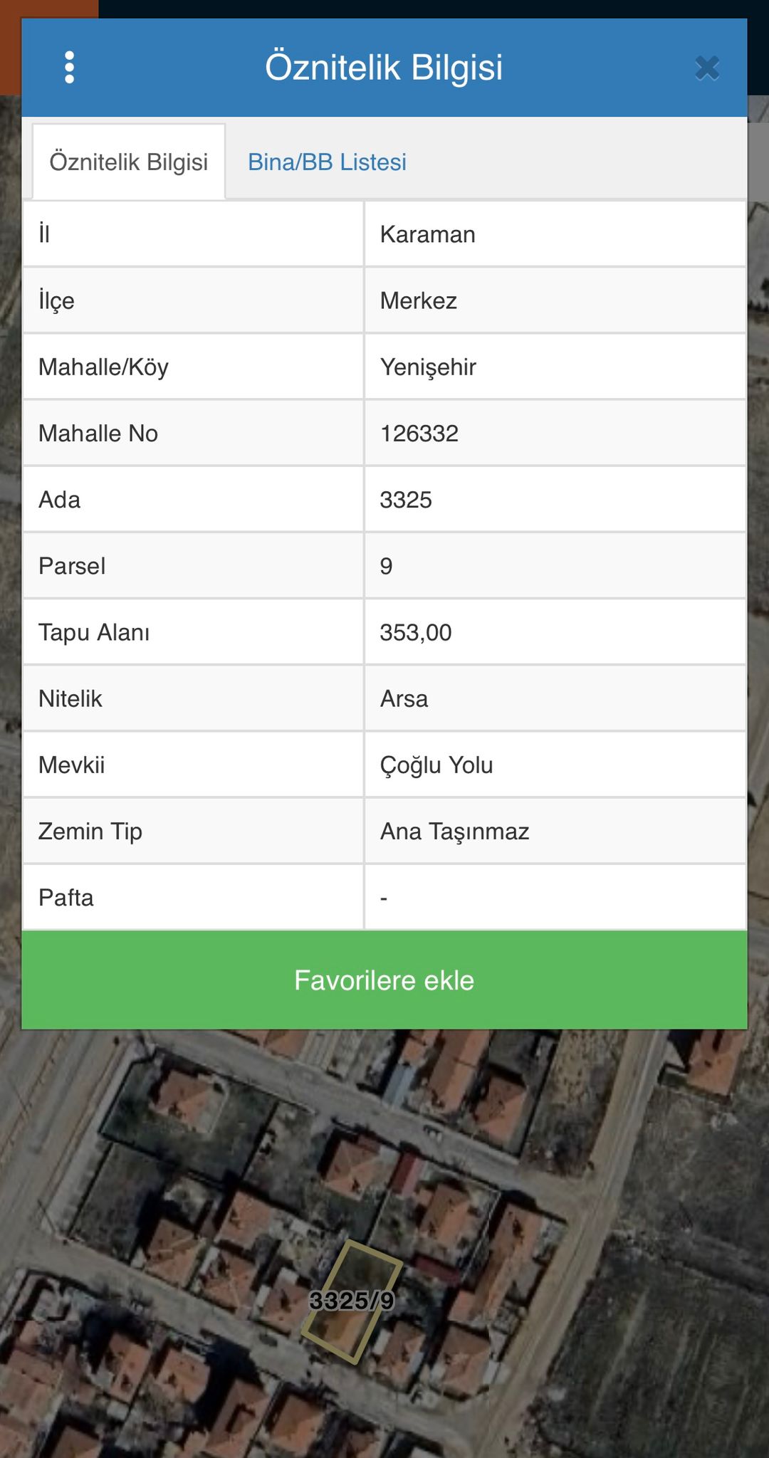 YENİŞEHİR MAHALLESİNDE  353 M2 ARSA 