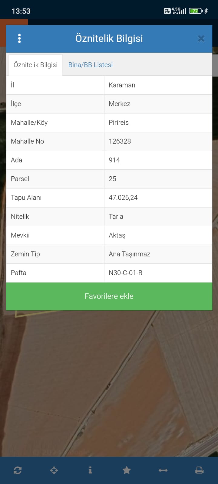 SATILIK 47.026 M2 TARLA