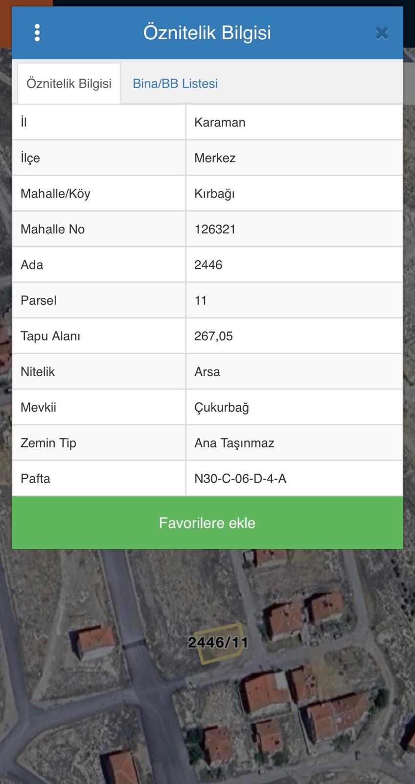 ŞEYH EDEBALİ MAHALLESİNDE 267 M2  ARSA 