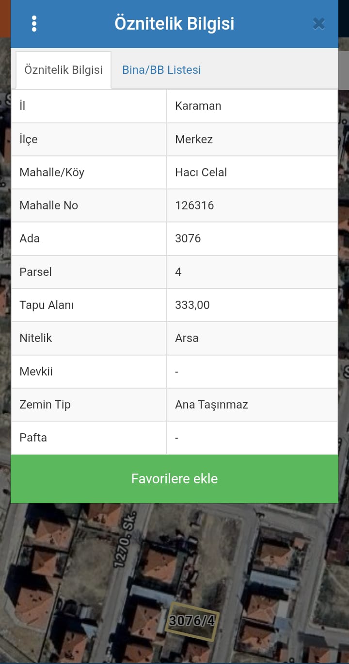 SÜMER MAHALLESİNDE 333 M2 ARSA