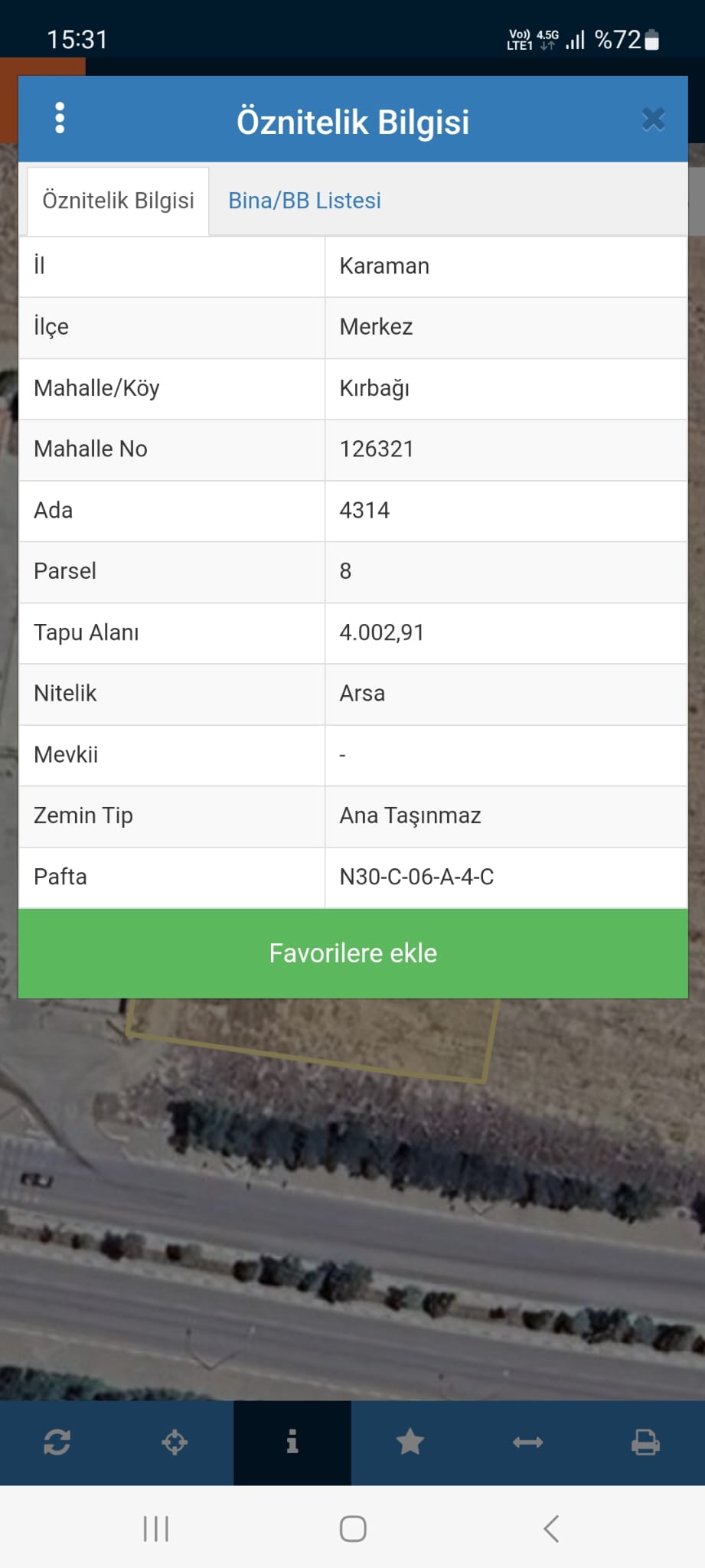 SATILIK 4,0000 M2 ARSA  ÜNÜVERSİTE KARŞISI   BİLGİSAYAR LİSESİ YANI