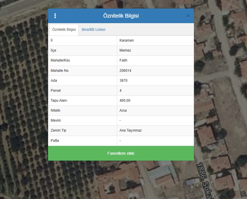 FATİH MAHALLESİNDE 400 M2 ARSA 