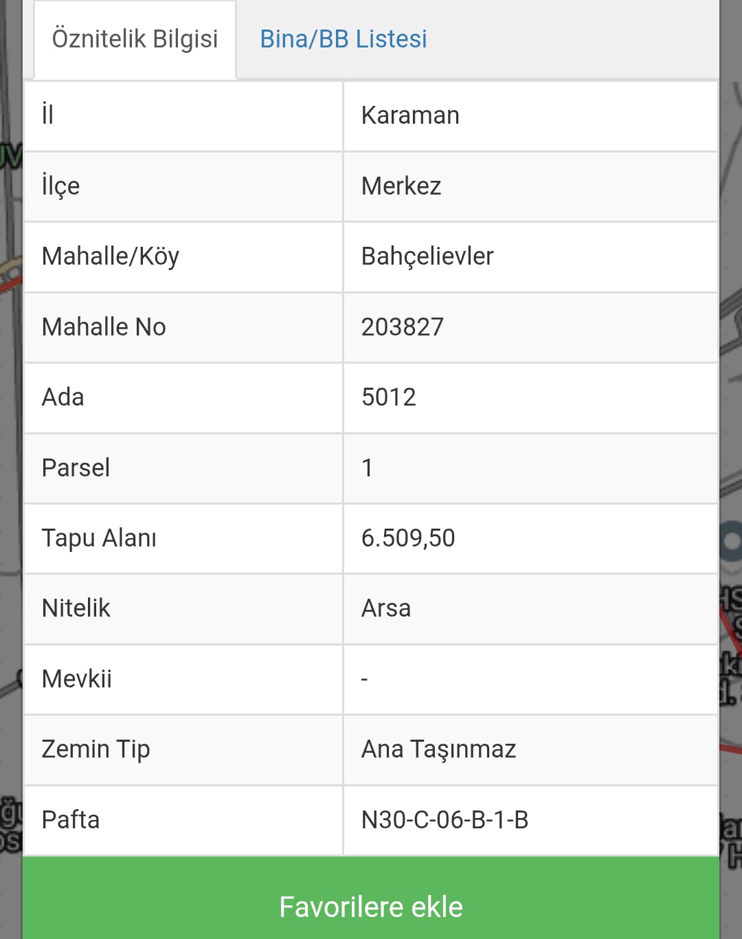 BAHÇELİEVLER MAHALLESİNDE SATILIK ARSA