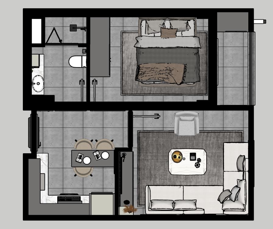 HAMİDİYE MAHALLESİNDE SATILIK 1+1 APART BAGIMSIZ MUTFAK SİTE İÇERİSİNDE