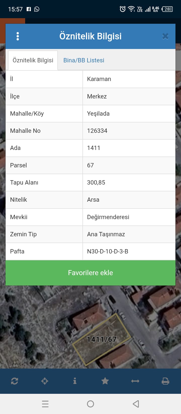 BEYAZKENT MAHALLESİ 300 M2 ARSA ÇİFT HİSSENİN TAMAMI