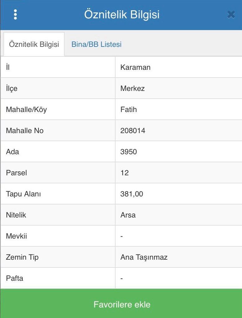 FATİH MAHALLESİ 381 M2 ARSA