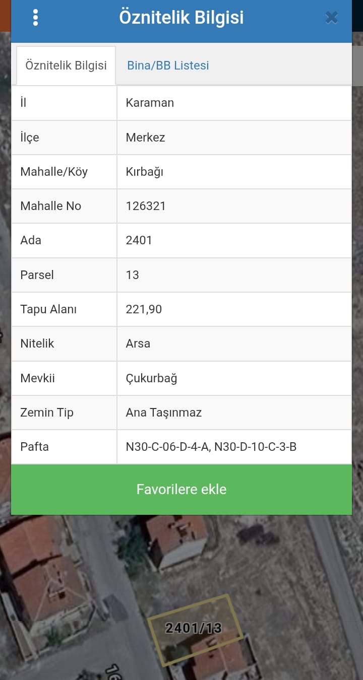 ŞEYH EDEBALİ MAHALLESİNDE SATILIK 221 M2 ARSA  YARIM HİSSESİ SATILIK