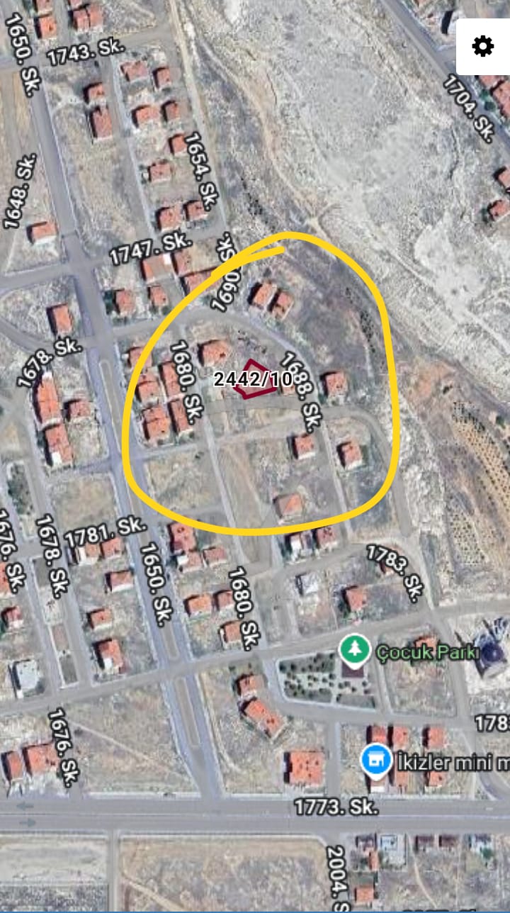 ŞEYH EDEBALİ MAHALLESİNDE SATILIK 390 m² ARSA 