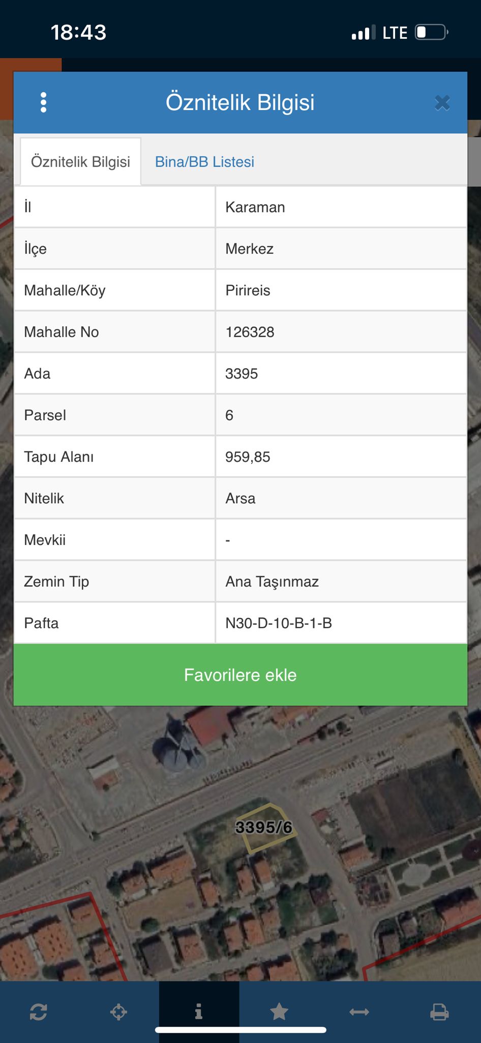 CUMHURİYET MAHALLESİNDE ANA YOL ÜZERİ 960 M2 ARSA