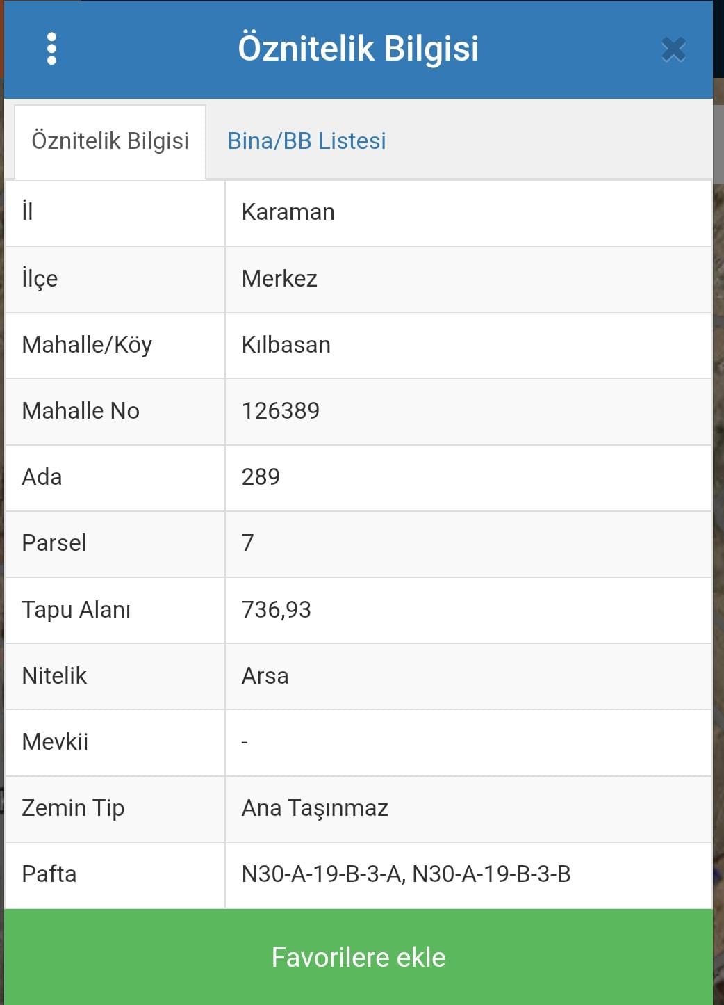 KILBASAN KÖYÜNDE  736M2  3 KAT İMARLI