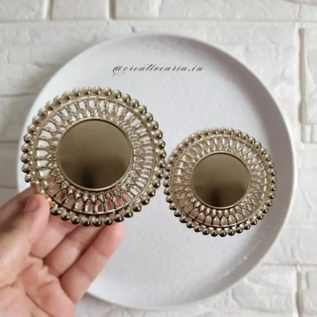 Round Metal Plate (Pack of 5)