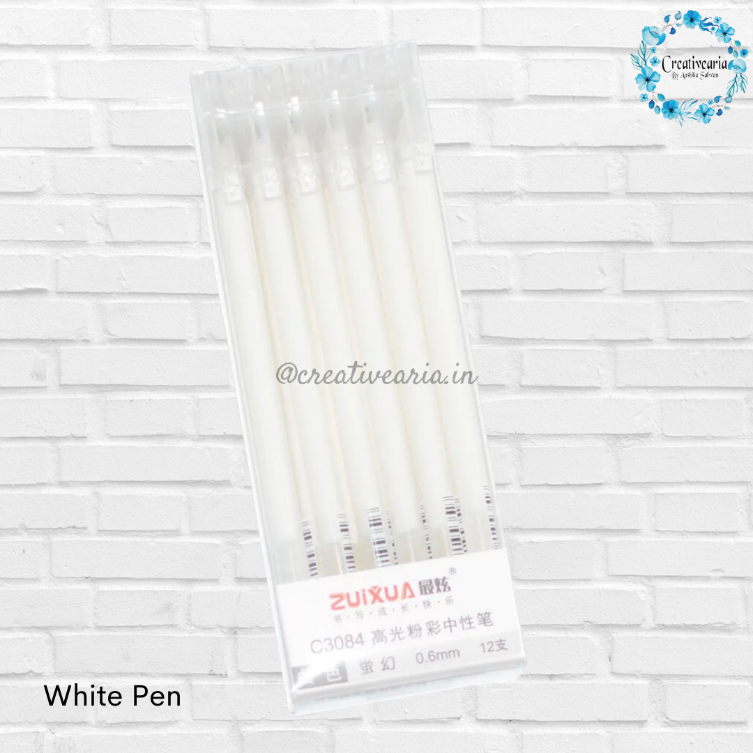 White Pen 0.6mm (Pack of 2)