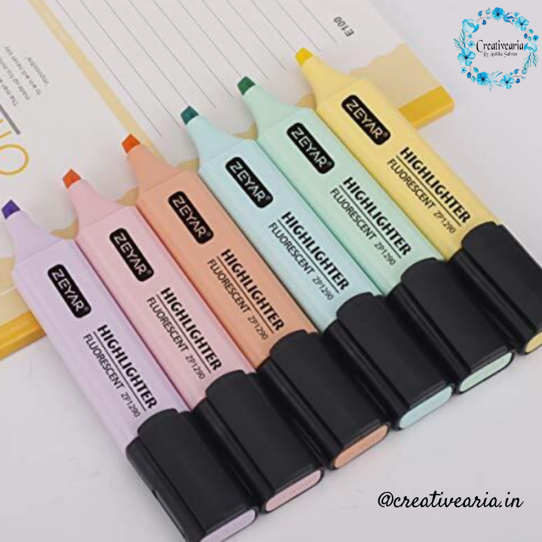 New Pastel Highlighter (Pack of 6)