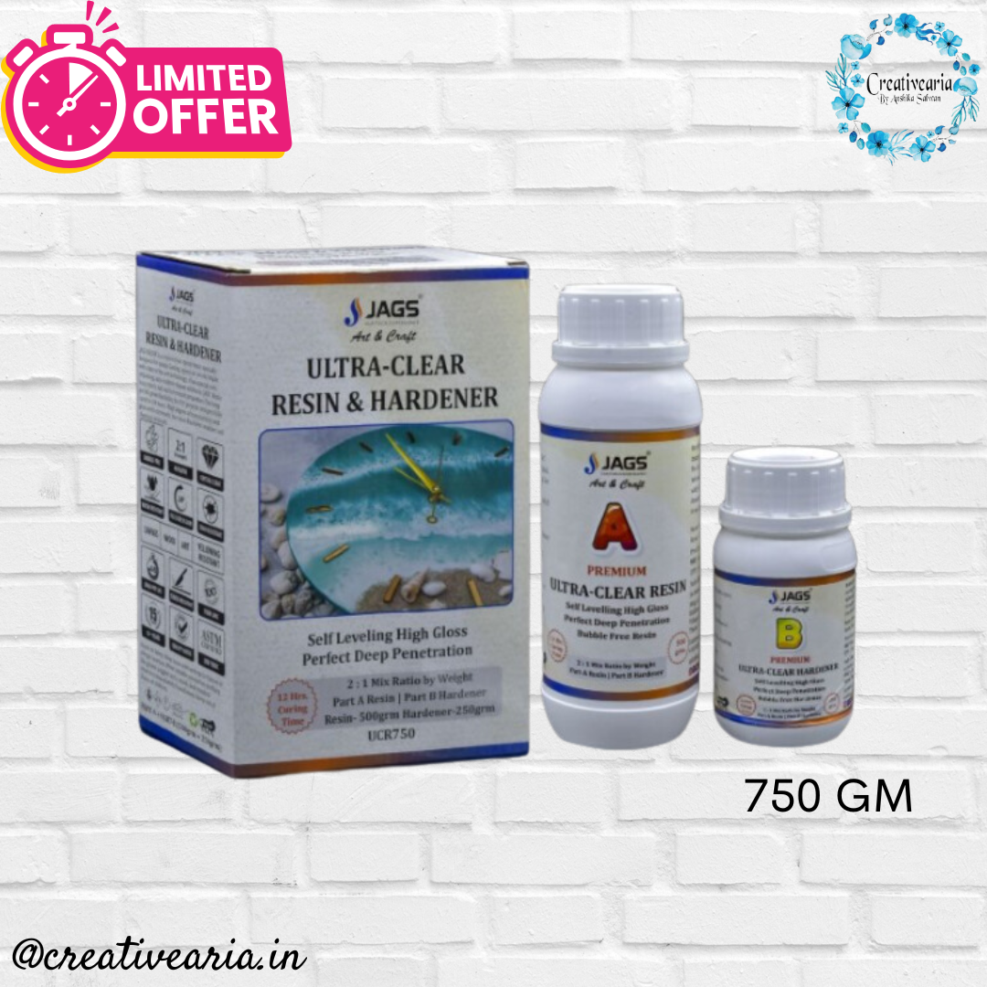 Jags Ultra Clear Resin - 750 gms