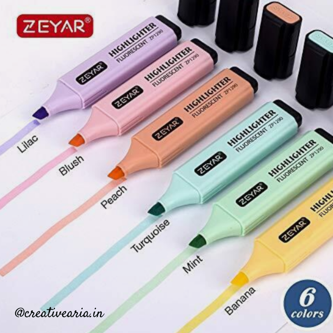 New Pastel Highlighter (Pack of 6)
