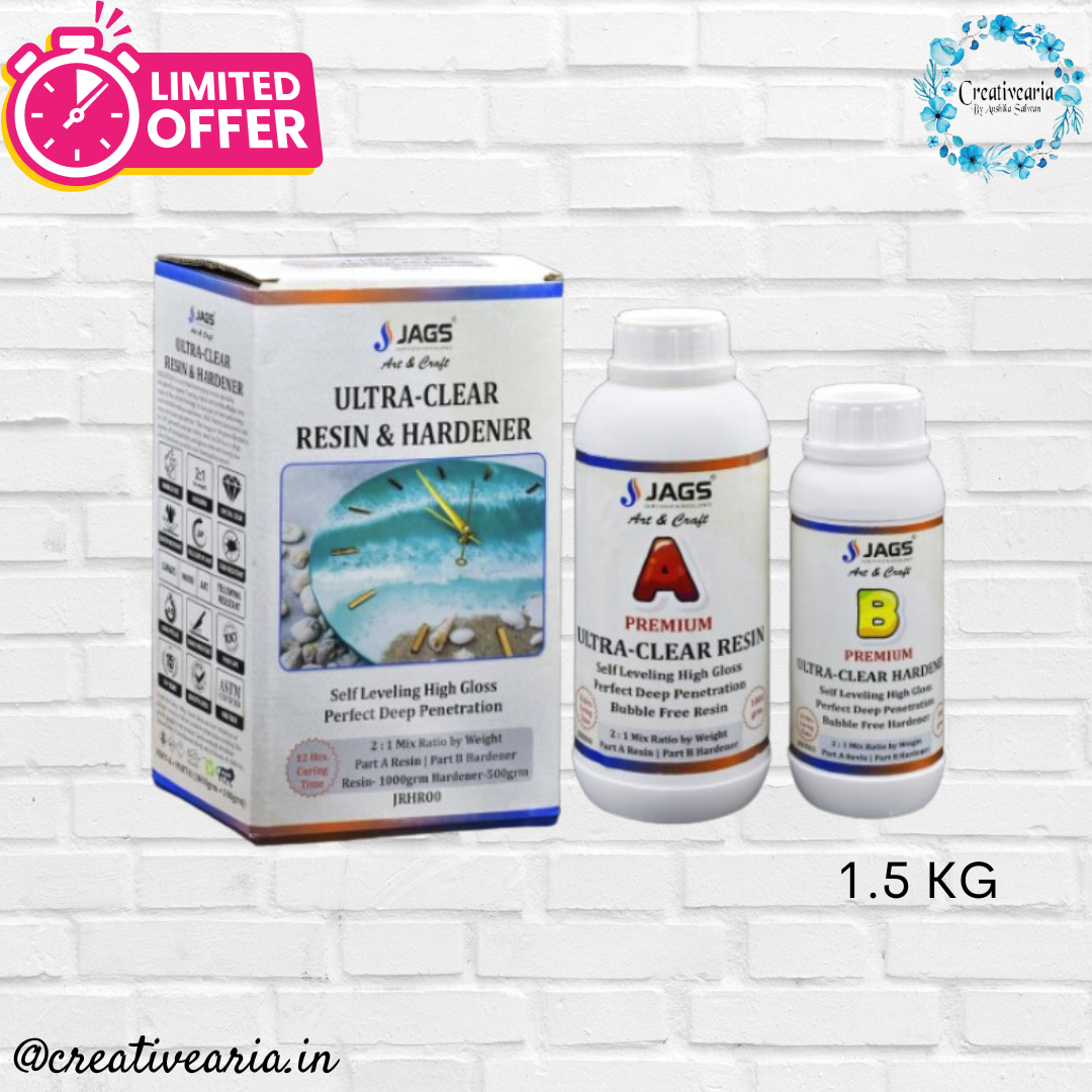 Jags Ultra Clear Resin - 1500 gms