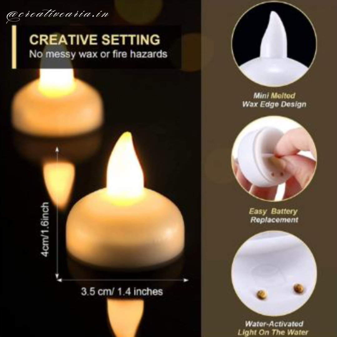 Floating Diya (Pack of 12)