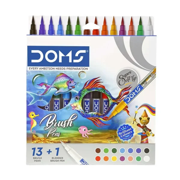 DOMS 14 Shades Brush Pens
