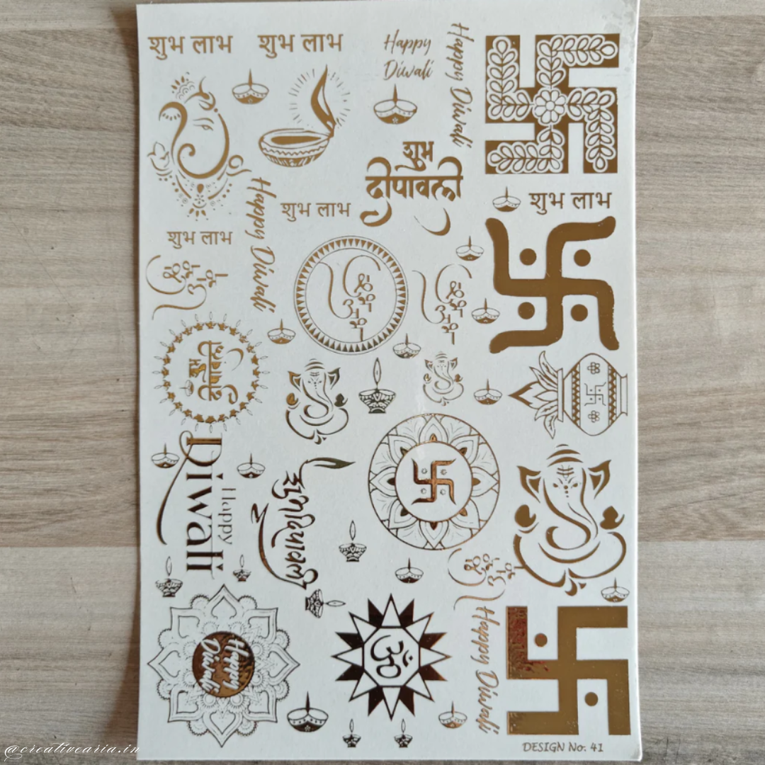 A5 Embossed Sticker Sheet (VCES041)