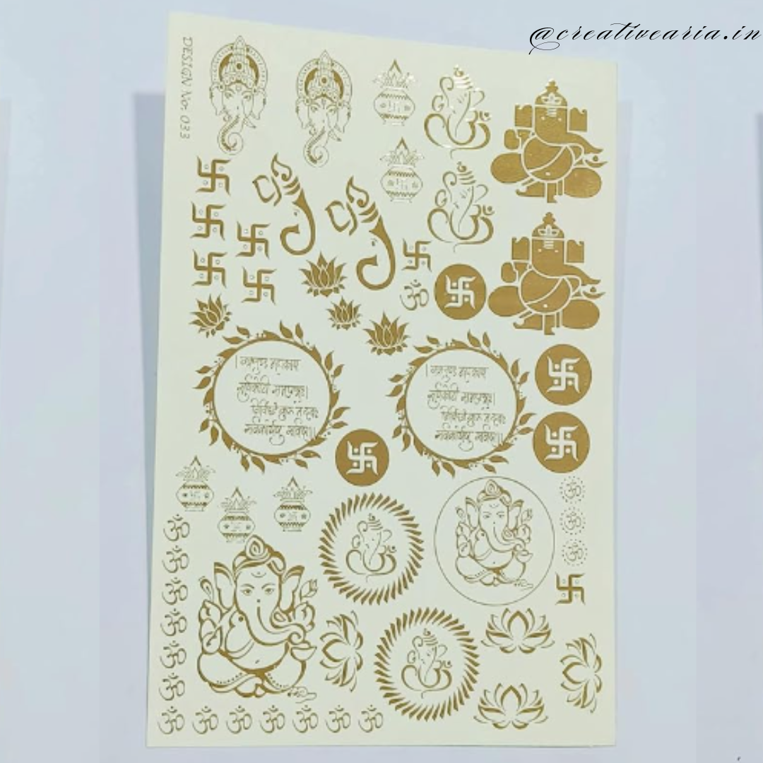 A5 Embossed Sticker Sheet (VCES033)