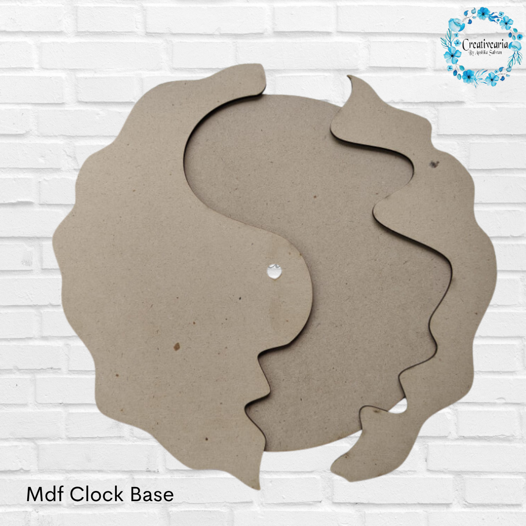 Geode Clock Mdf Base - 12 Inch