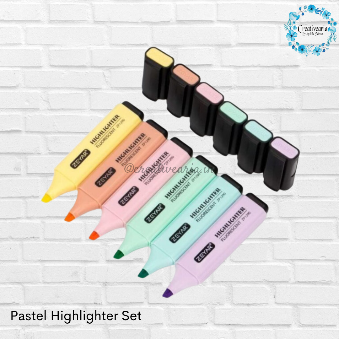 New Pastel Highlighter (Pack of 6)