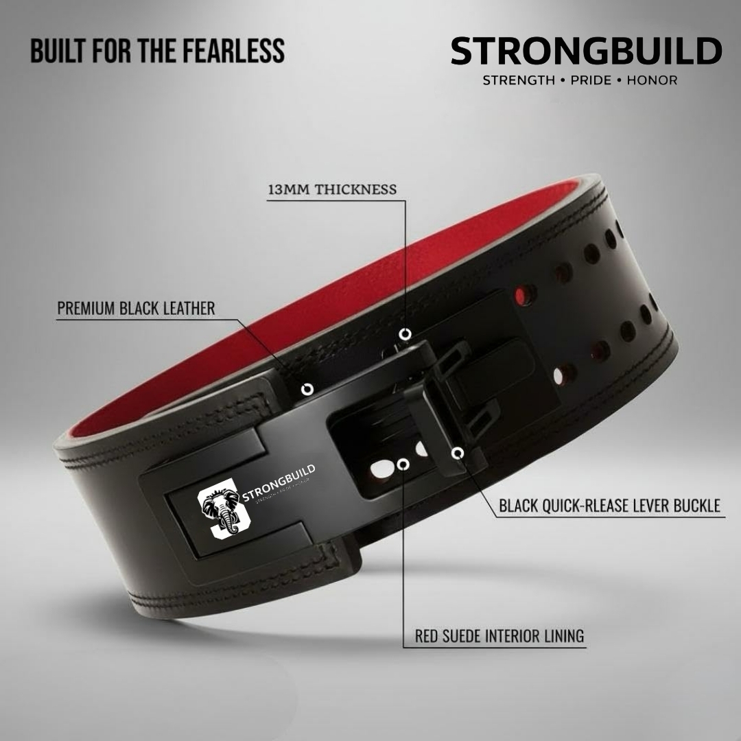 STRONGBUILD 13MM POWERLIFITNG LEVER BELT