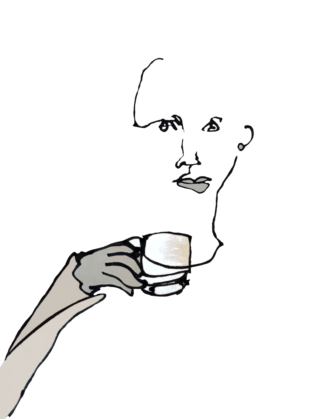Line Drawing - Coffee