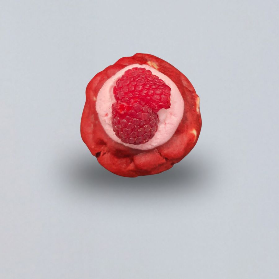 Cookie Red Velvet con Frutos Rojos