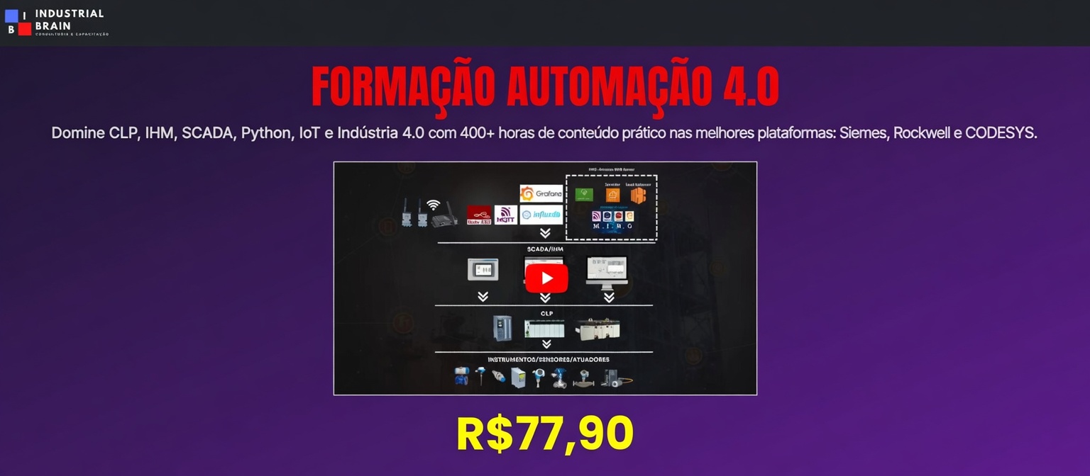 Curso: Formação Automação 4.0 - IndustrialBrainAcademy