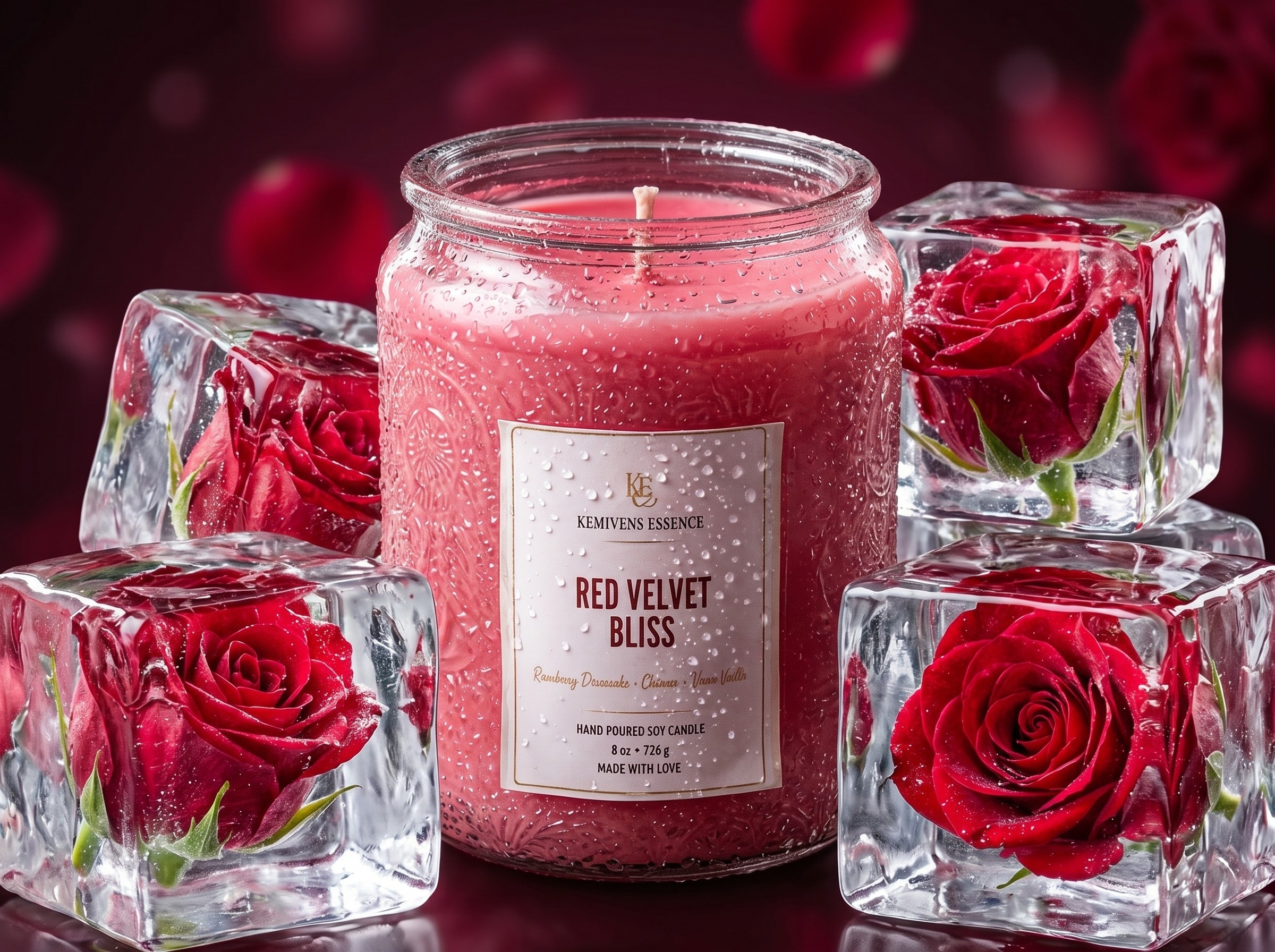 Red Velvet Bliss Soy Candle