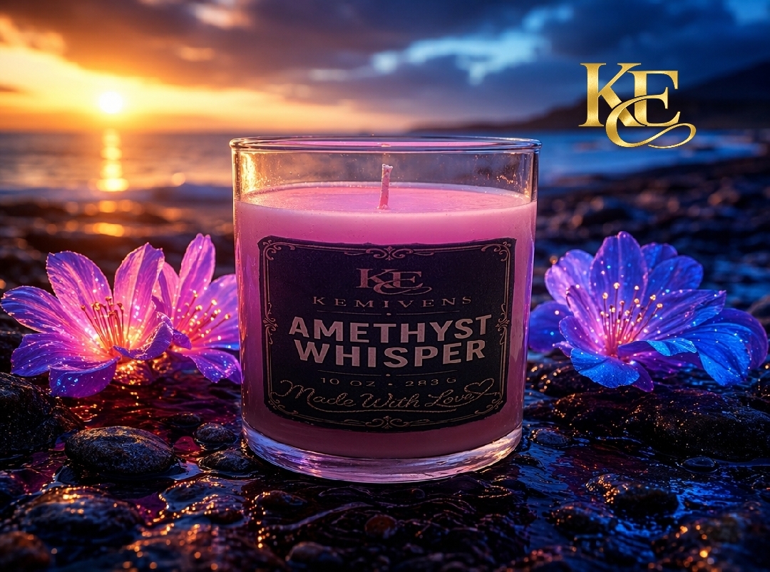Amethyst Whisper Candle