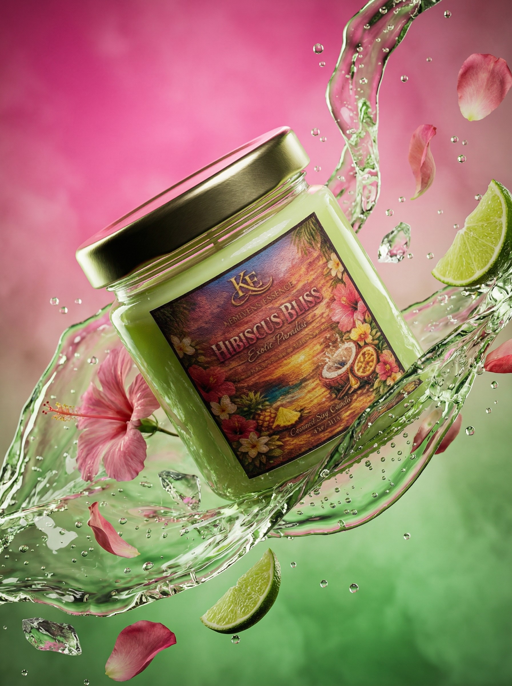 Hibiscus Bliss Scented Candle